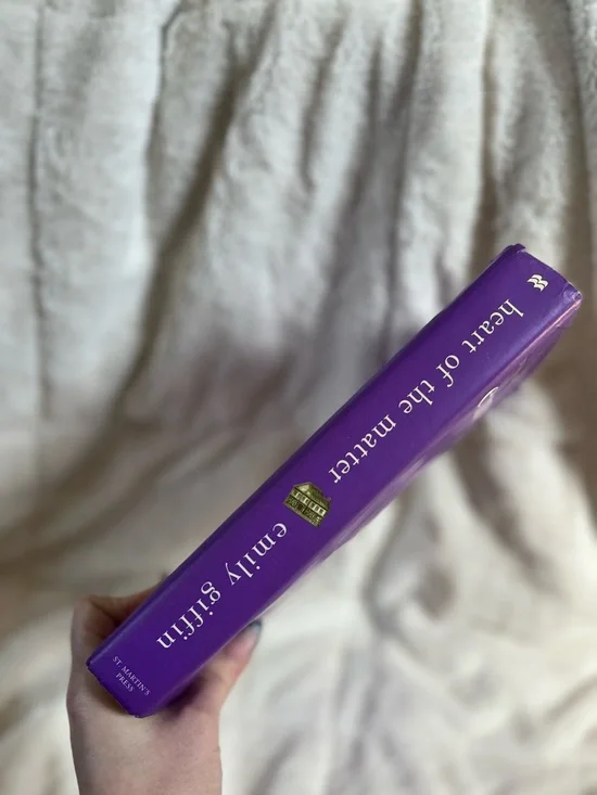 Emily Giffin "Heart of the Matter" - Purple Hardcover - Picture 2 of 4